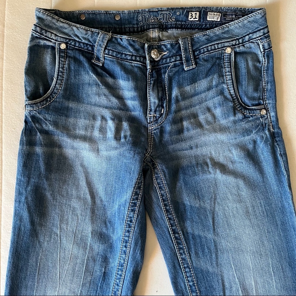 Miss Me Denim wide leg jeans size 31